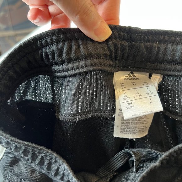 ADIDAS Climacool Jogger XS Black Fitted Zip Leg Track Pants Warm Up Pull On - Picture 11 of 13